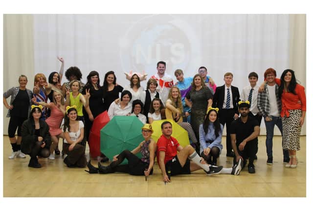 Staff at North Leamington School showed they had 'The X Factor' when they performed in front of over 320 students to raise money for the BBC's annual Children in Need appeal.