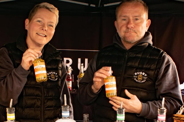 Guests enjoyed samples from Rugby Distillery.