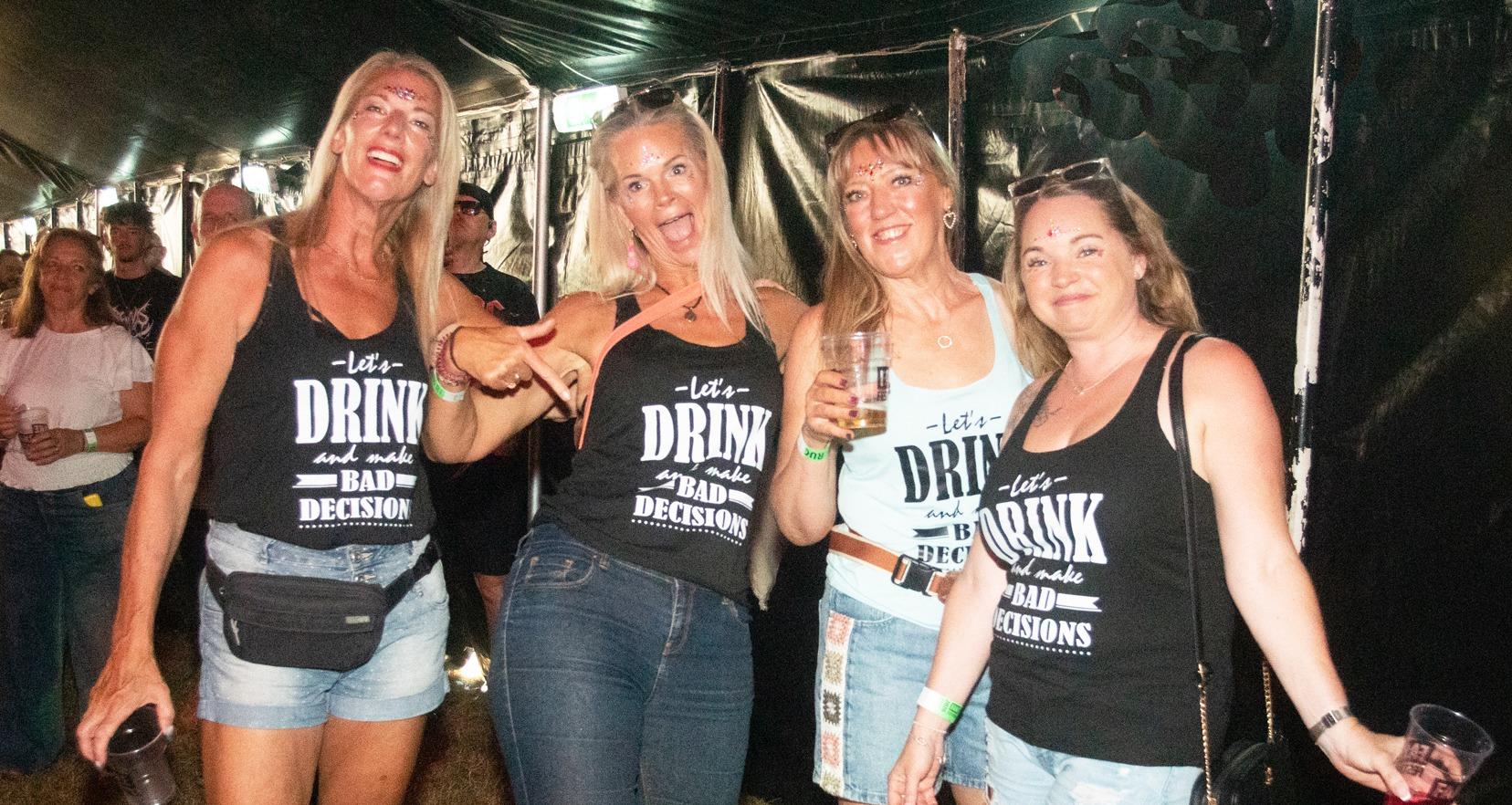 Girls just wanna have fun at Rugby Fake Festival.