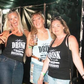 Girls just wanna have fun at Rugby Fake Festival.