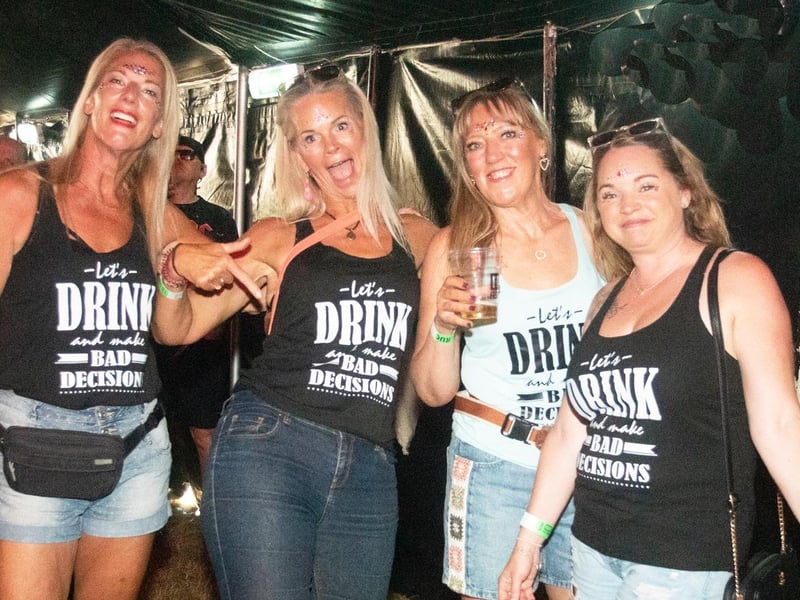 Girls just wanna have fun at Rugby Fake Festival.