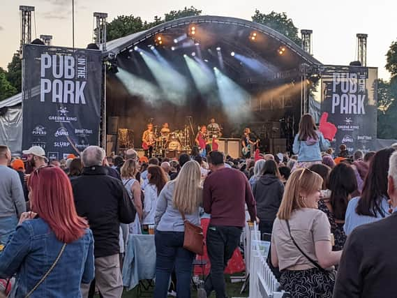 McFly on the main stage on Saturday evening. Photo by Kirstie Smith