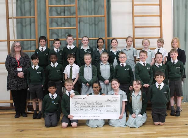 Year 4 were delighted to present a cheque after all their fundraising efforts.