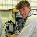 George Clarke, 18, came first in the Skillbuild challenge for the Midlands – he studies at Moreton Morrell College.