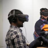 Virtual Reality headsets to help people with interview practice