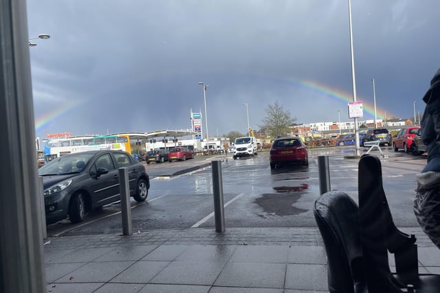 A view from Caffe Nero at Leamington Shopping Park, taken by seven-year-old Isabelle Reilly.