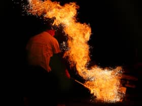 An image from the fire walk event. Picture supplied.