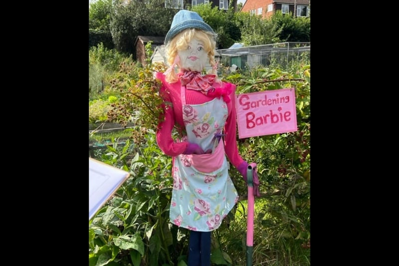 One of the scarecrows created by a plot holder at the allotments ahead of the annual open day, which was held on August 20. Photo by Kenilworth Allotment Tenant’s Association