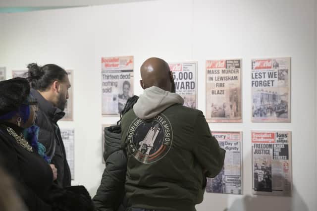 The New Cross Fire 1981 exhibition explored how the press reacted to the tragedy.
