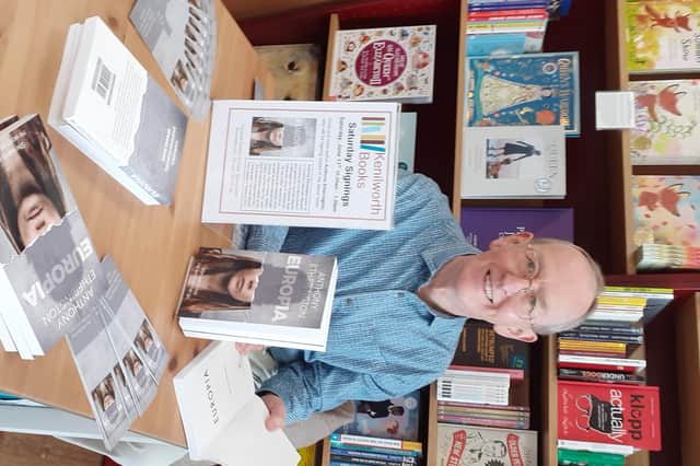 Anthony Etherington at a book signing for his debut novel at Kenilworth Books on June 11. Photo supplied