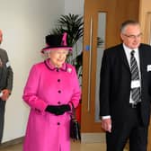 Queen Elizabeth II when she visited Leamington for the opening of the Warwickshire Justice Centre in 2011.