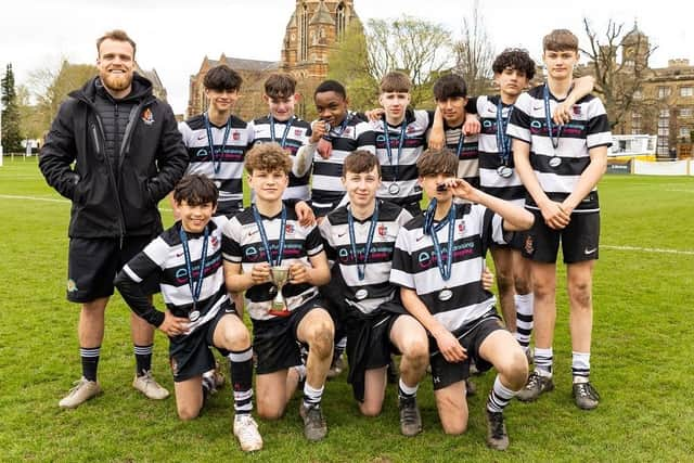 Bishop Vesey were triumphant in the boys' U14 event. Photo: www.nickbimages.com