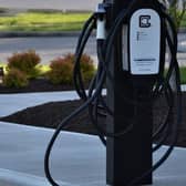 An electric vehicle charging point. Picture supplied.