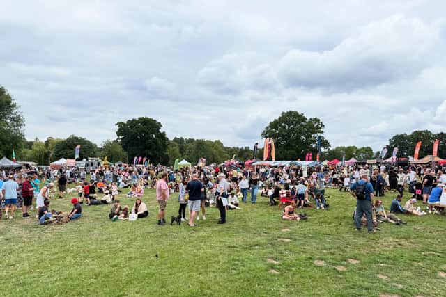 Kenilworth Food Festival was moved to Abbey Fields for 2025. Photo supplied by CJ's Events Warwickshire