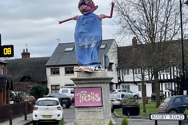 The statue in Dunchurch. Picture: Richard Howarth.