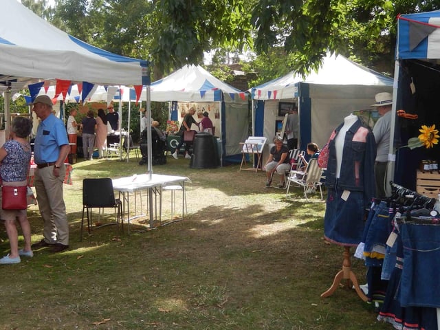 Craft and other stalls were set up in the Pageant Garden. Photo supplied
