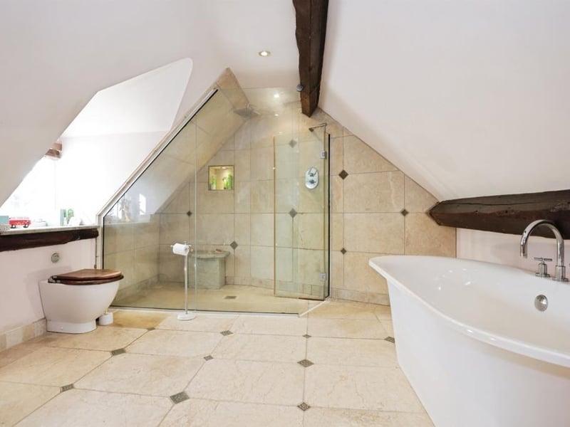 One of the bathrooms.