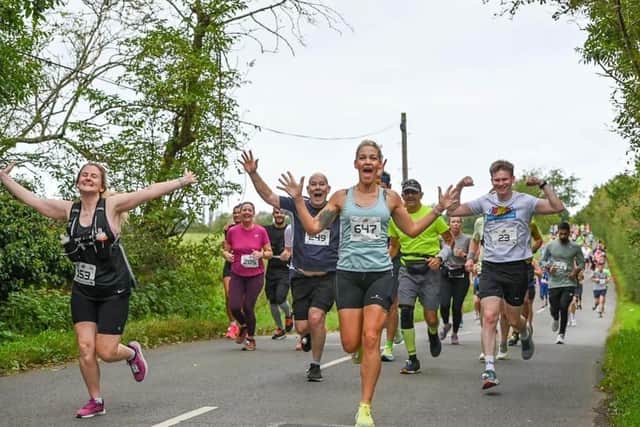 Rugby runners enjoy a previous Run Through event.