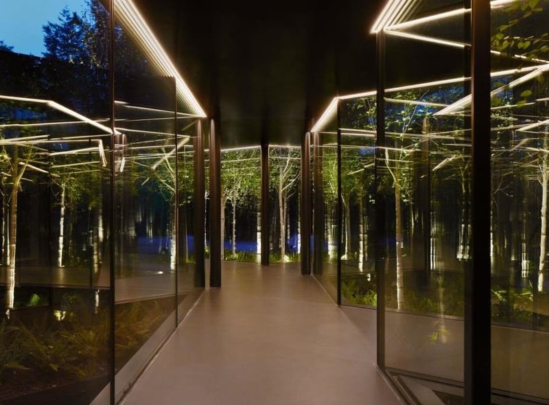 The single-storey property is made up of eight sections connected by walkways. Photo by Knight Frank