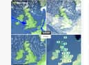 The Met Office forecast for 7pm this evening