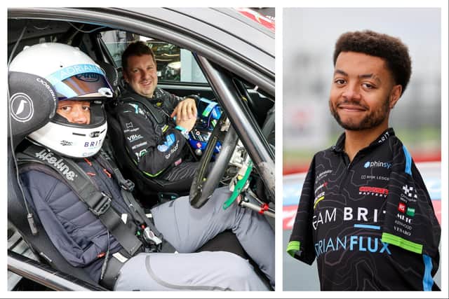 Callum Smith was born without arms but has already hit speeds of more than 110mph on track thanks to a custom foot-steering plate. Photos: Anita Maric / SWNS.