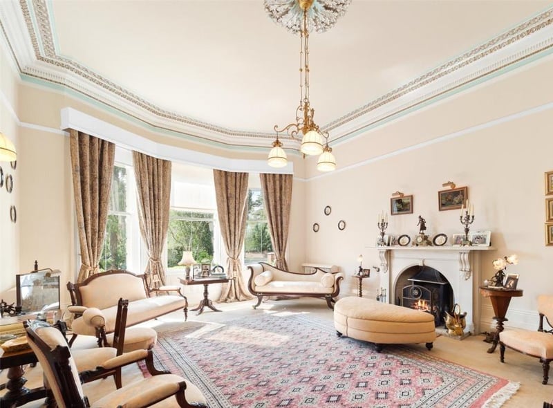 One of the reception rooms on the ground floor. Photo by Hamptons
