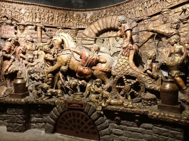 An amazing sculpture at Cardiff Castle