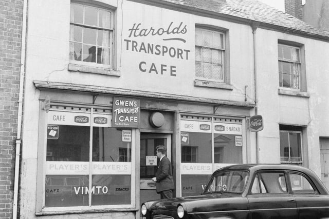 Boxer Randolph 'Randy' Turpin's cafe in Russell Street, Leamington Spa during his inquest, 20th May 1966. Turpin had been found dead from gunshot wounds in the flat above the cafe three days earlier.