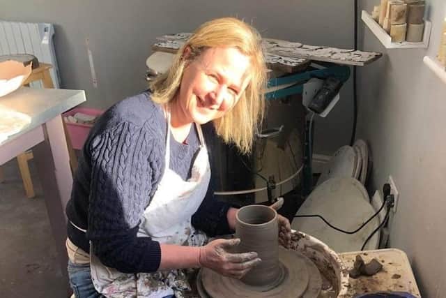 Potter Sally Lark, who is based at Art in Wharf Street. Photo supplied