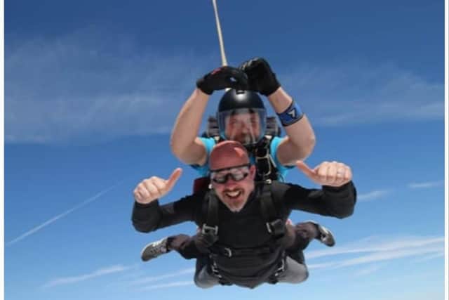 Fundraisers have managed to raise thousands of pounds for a Leamington-based charity after recently taking the plunge and facing a skydive. Photo supplied