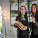 BG - Barratt Homes Sales Advisers holding tea and cakes