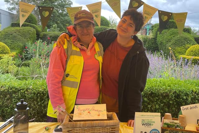 Clare Hassall and Shelley Faulkner of environmental network Rubbish Friends