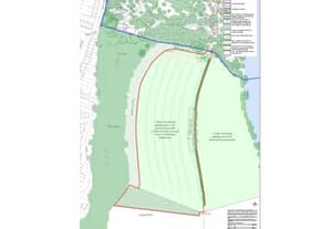 The new car park site (highlighted in red)
