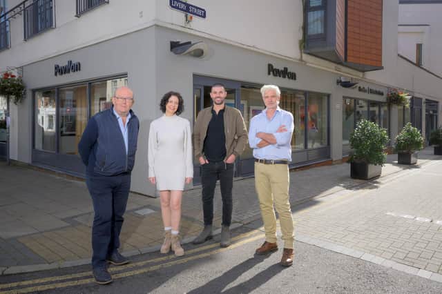 From left: Bill Wareing of Wareing and Company, gallery director Kelly Childs, Paul Watt (Director at Rickett Architects) and Dan Rickett (Managing Director of Rickett Architects). Picture supplied.