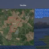 The site of the proposed solar farm near Leamington
