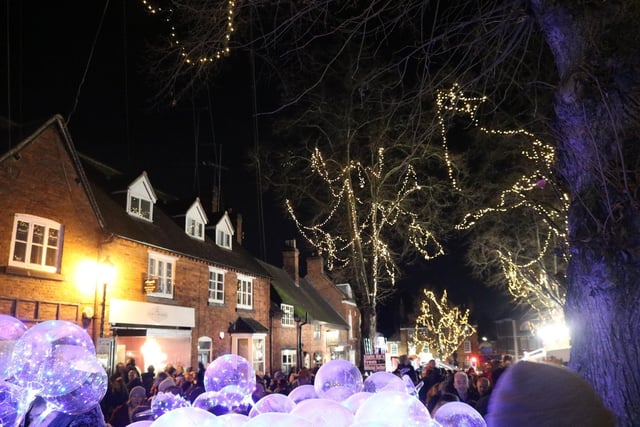Kenilworth Christmas lights. Photo by Warwick District Council