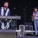 Mike d'Abo on keyboard, Simon Currie on sax. Picture: Patrick Joyce.