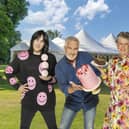 Noel Fielding, Paul Hollywood, Prue Leith, and Matt Lucas from The Great British Bake Off.