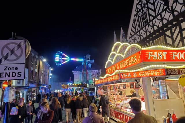 The traditional Warwick Mop fair when it returned to the town in 2022. Photo by Geoff Ousbey