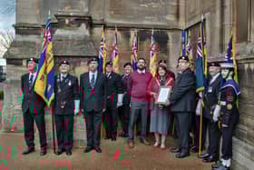 Leigh Caswell, a member of the council's housing advice and benefits team who serves as the council's armed forces champion, and the Mayor of Rugby, Cllr Maggie O'Rourke, joined members of the Rugby No.1 branch of the Royal British Legion at Sunday's service at St Andrew's Church.