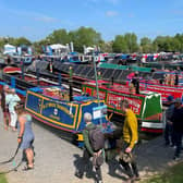 Visitors pictured at Crick Boat Show 2023.