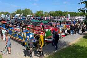 Visitors pictured at Crick Boat Show 2023.