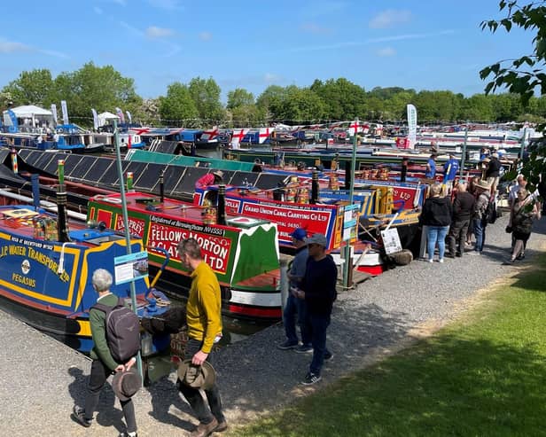 Visitors pictured at Crick Boat Show 2023.