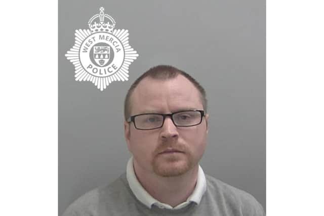 David Andrews, 36, of no fixed abode but formerly of Wellesbourne, was jailed at Worcester Crown Court for 25 years for child sex offences. Photo supplied by West Mercia Police