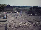 The book – Burton Dassett Southend, Warwickshire – A Medieval Market Village (Routledge) by Nicholas Palmer and Jonathan Parkhouse – describes at length the results of an archaeological excavation that took place in advance of the construction of the M40 through Warwickshire in the late 1980s. Photo supplied by Warwickshire County Council