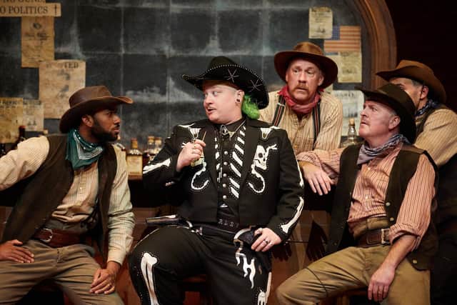 LJ Parkinson as Charley Parkhurst with members of the cast (Henri T)