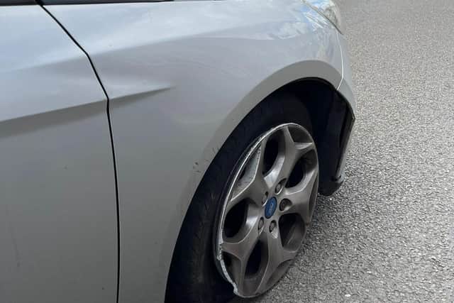 A high speed police chase through the Leamington and Kenilworth area came to a halt when officers spiked all four tyres of the vehicle.