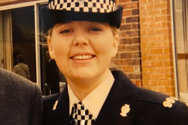 Hannah's passing out parade April 1999, aged 22.