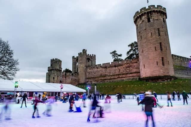 Ice Skating at Warwick Castle. Picture supplied.
