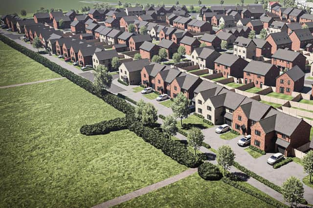 An artist’s impression of Miller Homes’ planned development at Houlton.